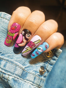 Pop art e nail design