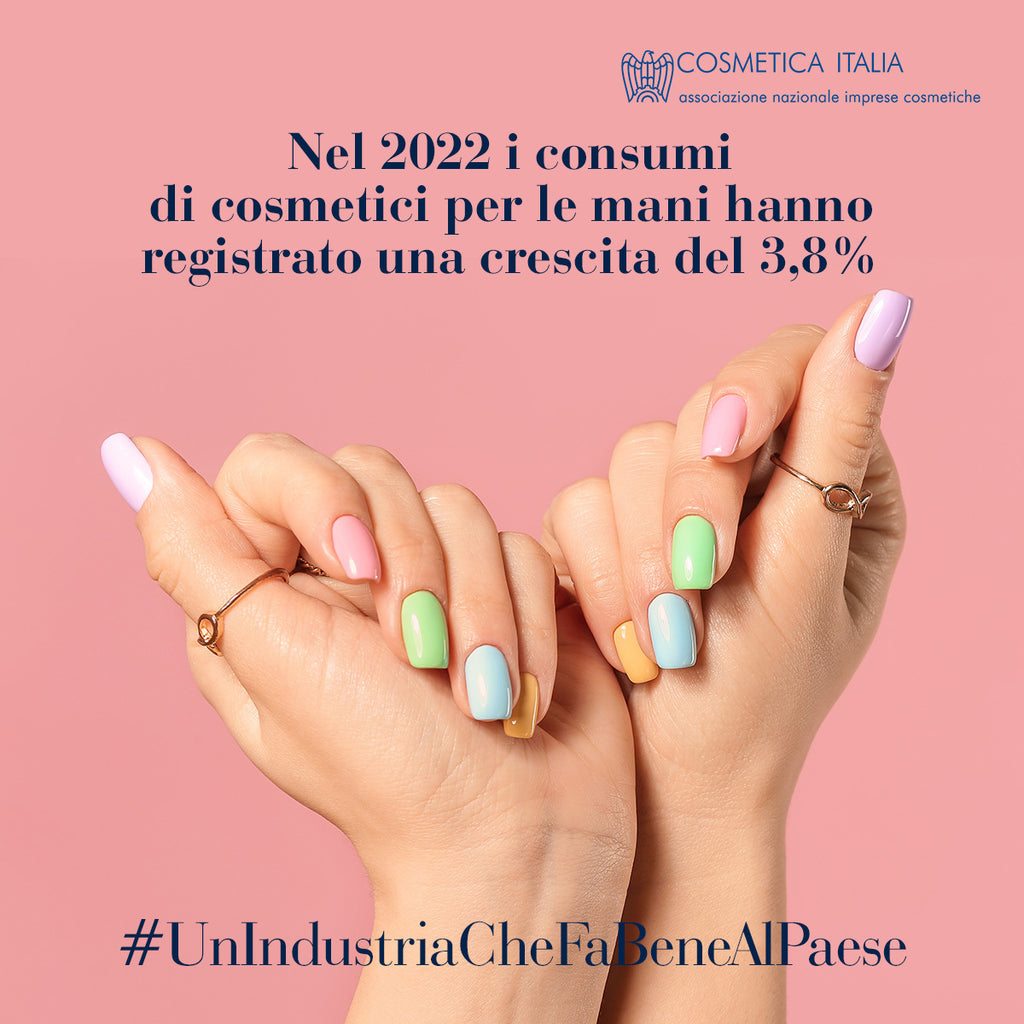 Cosmetici per le mani: nel 2022 i consumi sono cresciuti del 3,8%