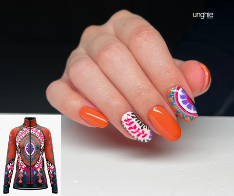 Nuovi nail design, ispirati all'abbigliamento sportivo da montagna